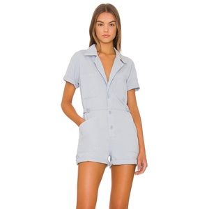 Parker Short Sleeve Romper in Pearl Blue
PISTOLA- NEVER BEEN WORN